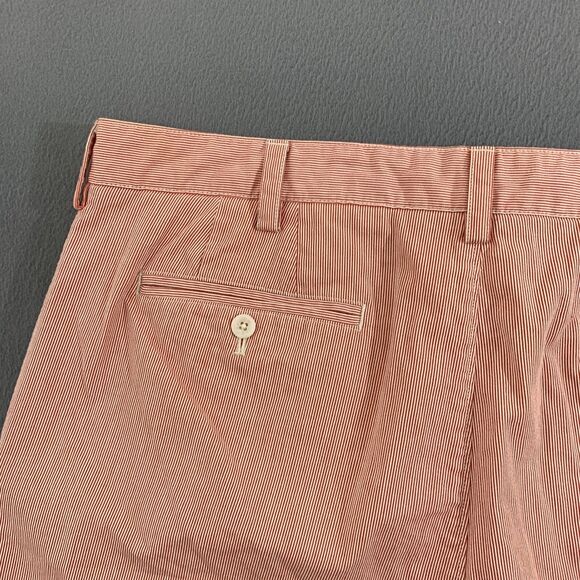 Banana Republic Shorts Mens Size 38 Pin Stripe Flat Front Cotton 11" Inseam - Picture 16 of 16